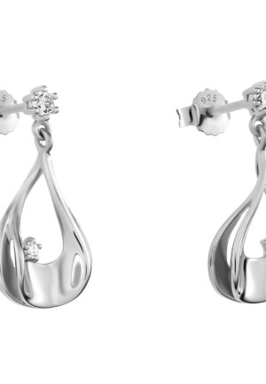 Alternative view of Orphelia 'Etoile' Dames 925 Sterling Zilveren Oorbellen - Zilver ZO-7524