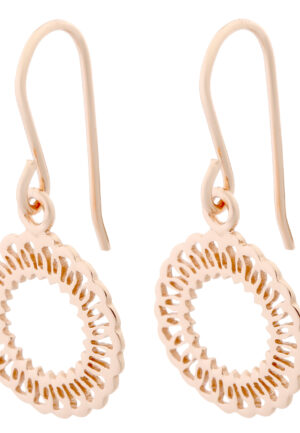 Alternative view of Orphelia 'Amada' Dames 925 Sterling Zilveren Dangle Oorbellen - Roze ZO-7075/1
