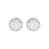Luxenter oorbellen, 925 sterling zilver, speelse edelstenen en gerhodineerde glanzende zirkonia afwerking