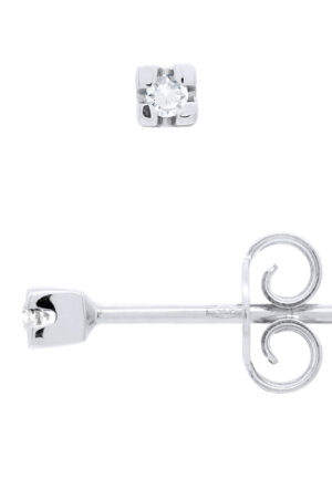 Diamanten oorknopjes 0040 Cts White Gold