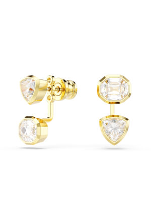 Alternative view of Swarovski 'Imber Organic' Dames Gouden Geplakte Metalen Stud Oorbellen - Goud 5705461