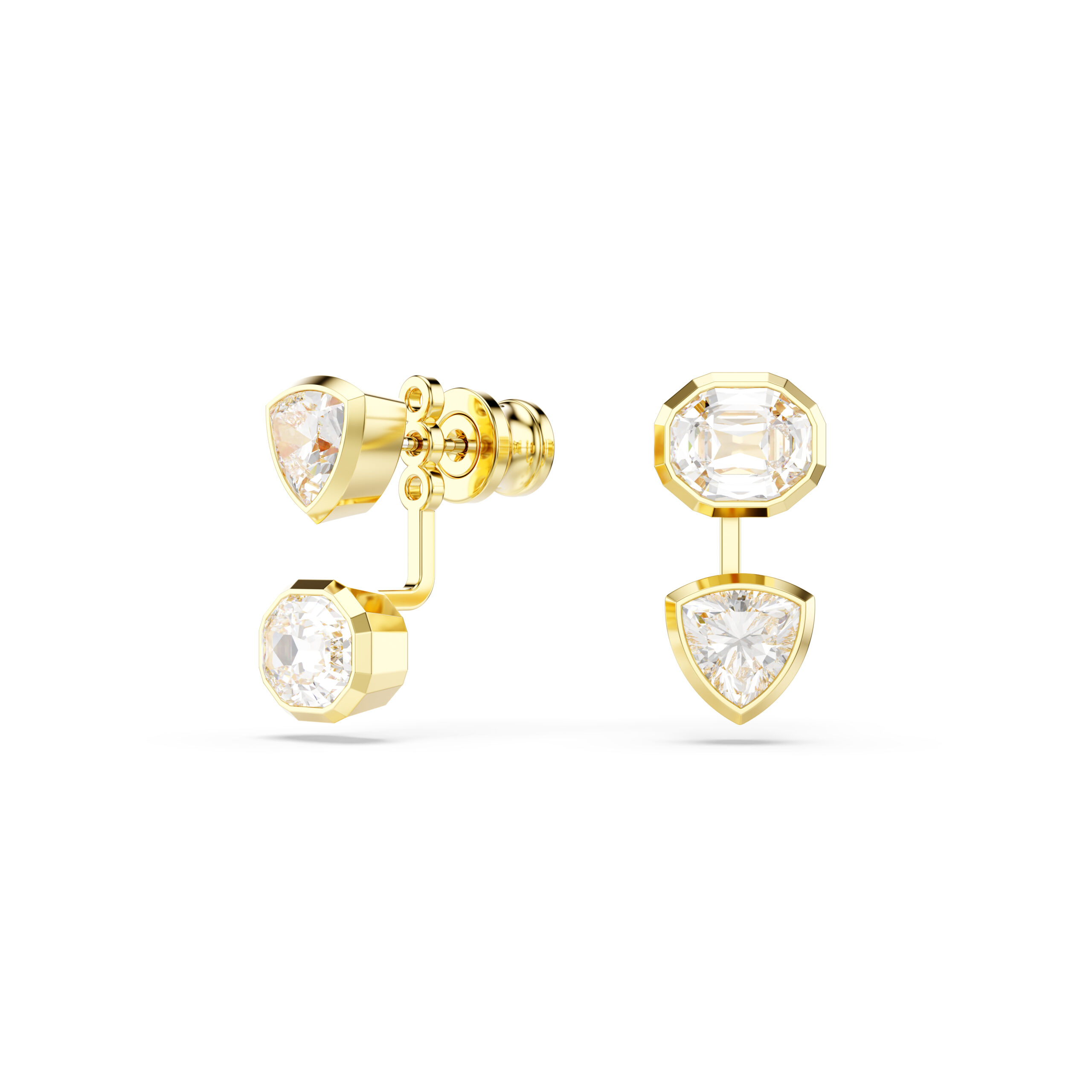 Swarovski 'Imber Organic' Dames Gouden Geplakte Metalen Stud Oorbellen - Goud 5705461 - Afbeelding 2