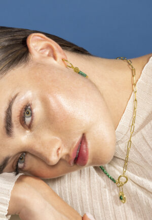 Alternative view of Luxenter Nadu oorbellen 18k goud afwerking