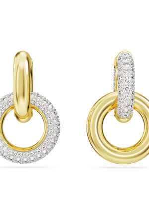 Alternative view of Swarovski 'Dextera' Dames Gouden Geplateerde Metalen Oorbellen - Goud 5668818