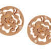 Orphelia 'Fiore' Dames 925 Sterling Zilveren Oorbellen - Roze ZO-7079/1
