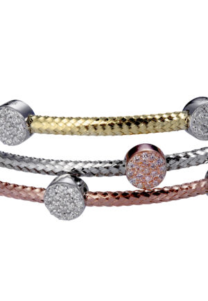 Alternative view of Orphelia Dames 925 Sterling Zilveren Armband - Goud/Zilver/Roze ZA-7413