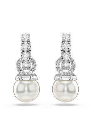 Alternative view of Swarovski 'Matrix Pearl' Vrouwen Oorbellen van Basismetaal - Zilver 5691716