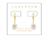 Luxenter Essential Oorbellen in 925 Sterling Zilver en Witte Parel afgewerkt in 18 karaat geel goud - Afbeelding 2