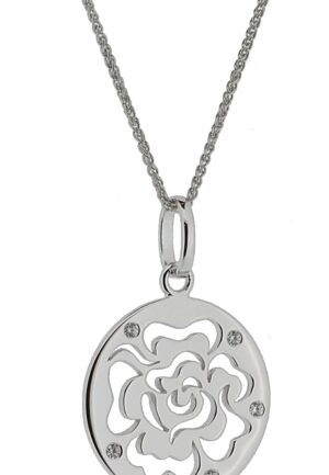 Alternative view of Orphelia 'Fiore' Dames 925 Sterling Zilveren Ketting met Hanger - Zilver ZH-7079
