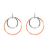 Orphelia 'Margot' Dames 925 Sterling Zilveren Oorbellen - Zilver/Roze ZO-7387
