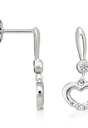 Alternative view of Orphelia Dames 925 Sterling Zilveren Dangle Oorbellen - Zilver ZO-5112