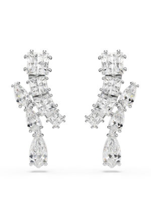 Swarovski 'Matrix' Dames Oorhangers van Basismetalen met Dangle - Zilver 5700418