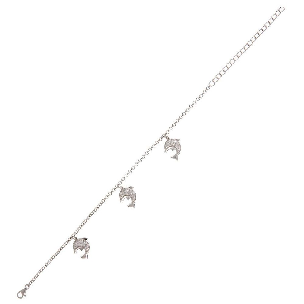 Orphelia Dames 925 Sterren Zilver Armband - Zilver ZA-1877