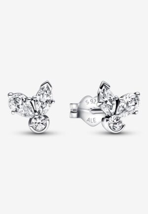 Pandora 'Herbarium Cluster' Dames 925 Sterling Zilver Stud Oorbellen - Zilver 292406C01