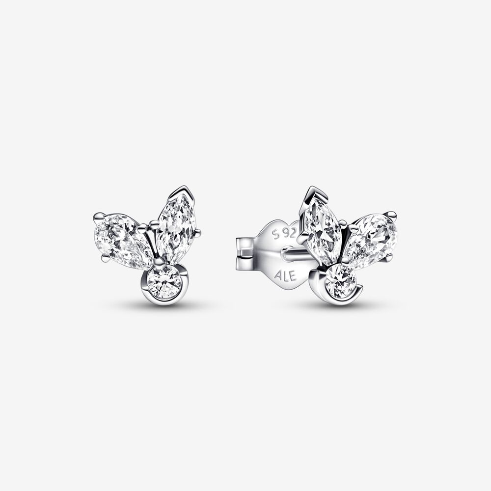 Pandora 'Herbarium Cluster' Dames 925 Sterling Zilver Stud Oorbellen - Zilver 292406C01
