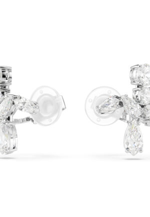 Alternative view of Swarovski 'Matrix' Vrouwen Basis metalen Clip Oorbellen - Zilver 5692523