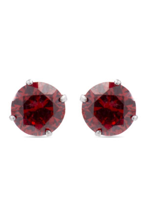 Luxenter oorbellen, 925 sterling zilver en oranje hydrothermale kwarts, gerhodineerd yedia