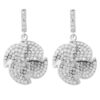 Orphelia Dames 925 Sterling Zilveren Hangende Oorbellen - Zilver ZO-5171