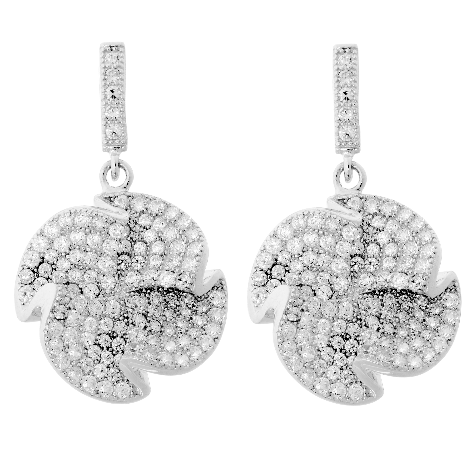 Orphelia Dames 925 Sterling Zilveren Hangende Oorbellen - Zilver ZO-5171