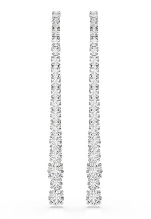 Swarovski 'Matrix Tennis' Dames Oorbellen van Basismetaal - Zilver 5709257