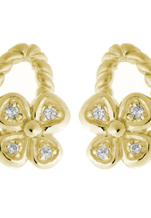 Orphelia Dames 925 Sterling Zilveren Oorbellen - Goud ZO-6020/2