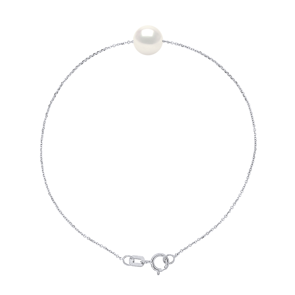 Armband Freshwater Pearl Chain Ronde 7-8mm White 925