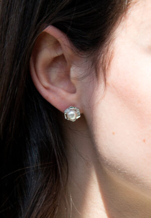 Alternative view of Orphelia 'Aliva' Dames 925 Sterling Zilveren Stud Oorbellen - Zilver ZO-7469