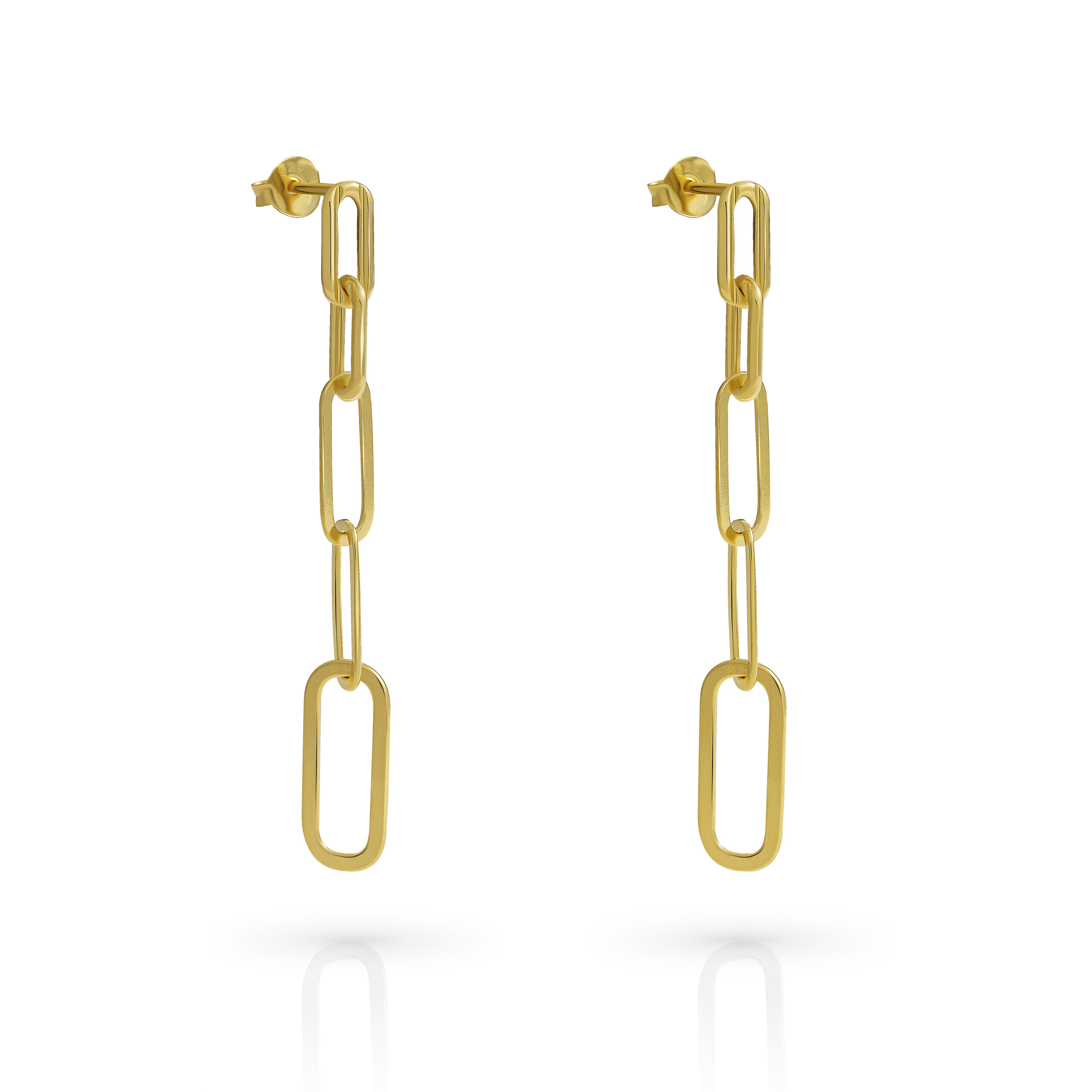 Orphelia 'Eve' Dames 925 Sterling Zilveren Oorbellen - Goud ZO-7550/G - Afbeelding 2