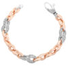 Orphelia Dames 925 Sterling Zilveren Armband - Roze ZA-7160