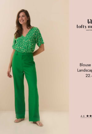 Blouse Iggy | Landscape Print