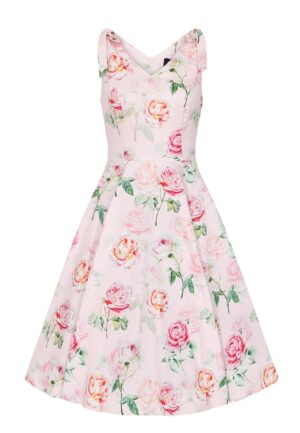 Hearts & Roses Emma Floral Swing Dress Pink-S