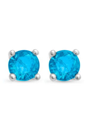 Luxenter oorbellen, 925 sterling zilver, otieno en blauw topaas hydrothermale kwarts met 18K vergulde afwerking