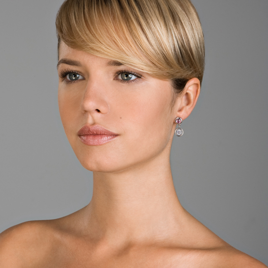 Orphelia Dames 925 Zilveren Oorbellen met Droup - Zilver ZO-5983 - Afbeelding 2