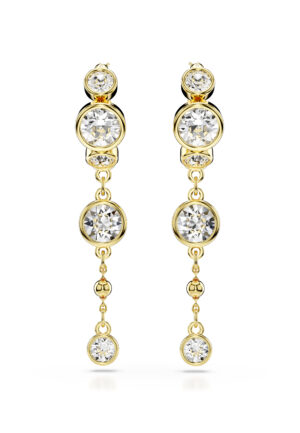 Alternative view of Swarovski 'Imber' Dames Gouden Geplateerde Metalen Dangle Oorbellen - Goud 5680097