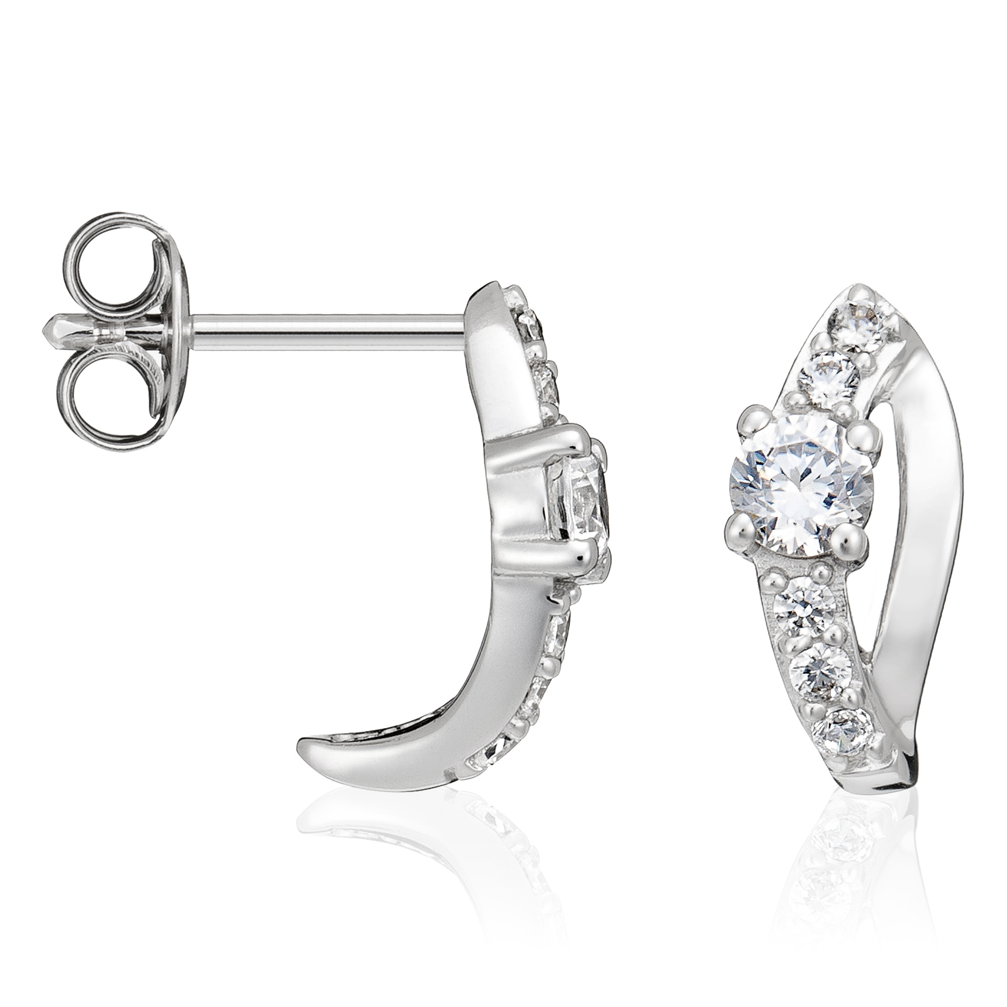 Orphelia Dames 925 Sterling Zilveren Oorbellen - Zilver ZO-5100
