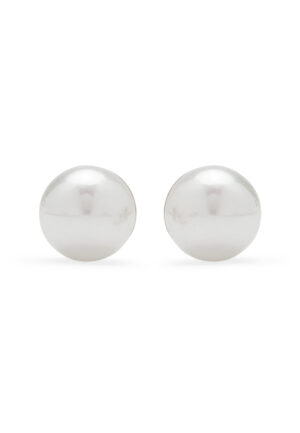 Luxent Sterling Zilver 925 Oorbellen met Witte Parel Afgewerkt in 18K Geel Goud - Danlug