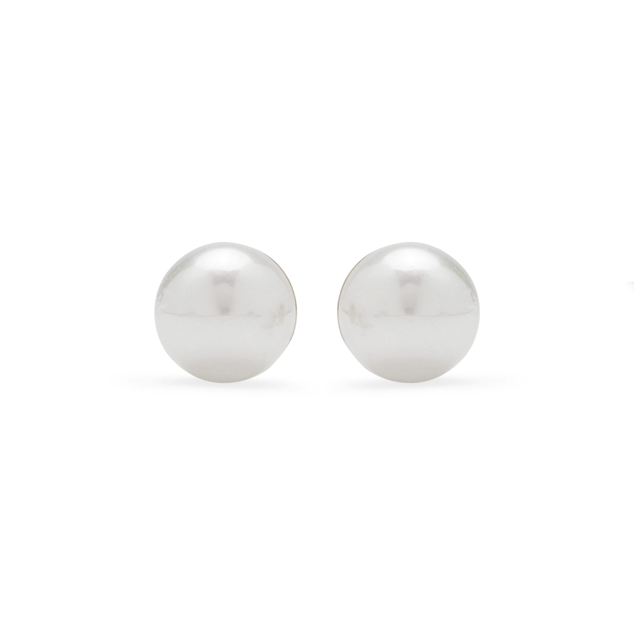 Luxent Sterling Zilver 925 Oorbellen met Witte Parel Afgewerkt in 18K Geel Goud - Danlug