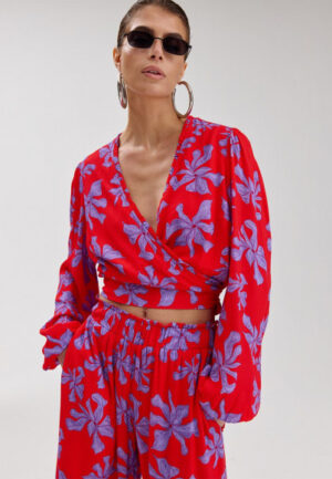 Harper & Yve - Rood | Dames | Blouse | Rood | XL | regular | Kamst mode