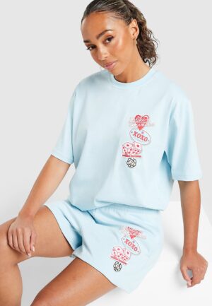 Unlike Humans Patch Shorts - Blauw- Dames, Blauw