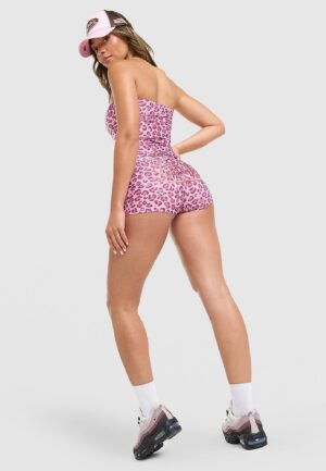 Von Dutch Leopard Micro Shorts - Roze- Dames, Roze