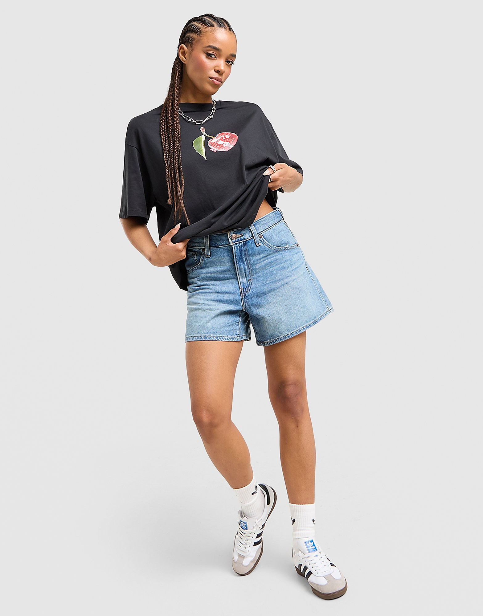 LEVI'S Cinch Shorts - Blauw- Dames, Blauw