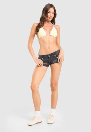 Unlike Humans Micro Shorts - Zwart- Dames, Zwart