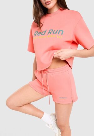 Red Run Activewear Azure Sweater Shorts - Roze- Dames, Roze