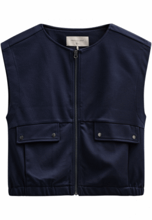 FreeQuent - Blauw | Dames | Gilet | Blauw | XXL | regular | Kamst mode