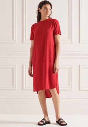 Shiftjurk met Ronde Zoom Rood Grootte: 36