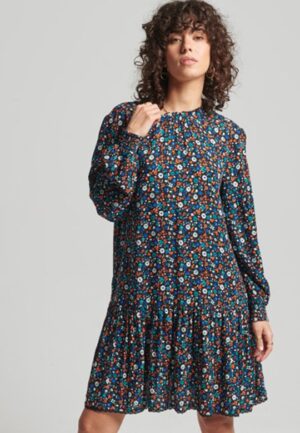 Mini-jurk met Hoge Halslijn Multi Grootte: 36