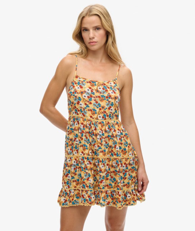 Mini Beach Cami-jurk Geel Grootte: 36