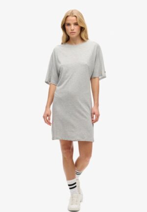 T-shirtjurk van Katoenmodal Lichtgrijs Grootte: 36
