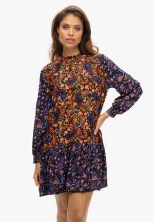 Mini-jurk met Hoge Halslijn Multi Grootte: 36