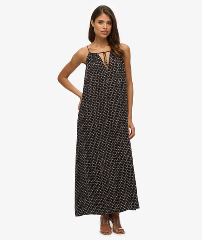 Beach Camimaxi-jurk Black Grootte: 36